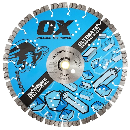 Ox Tools 16-Inch Turbo Universal Material Diamond Blade OX-UTB15-16